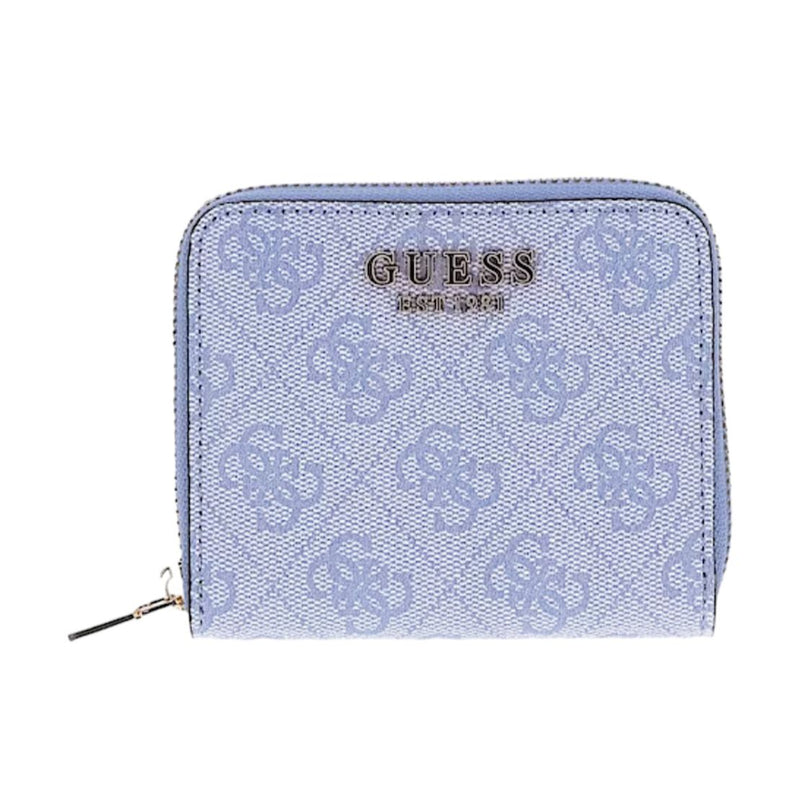 Guess Portafoglio Laurel slg Light blue logo