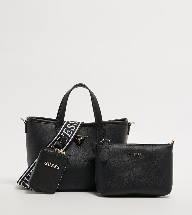 Guess Borsa a Tracolla Latona Mini Black