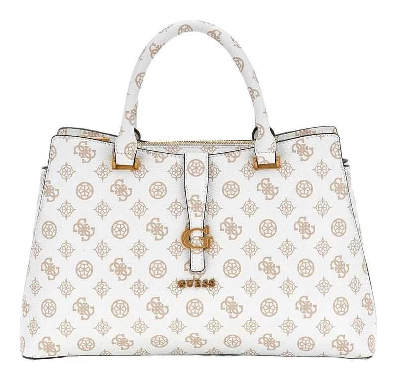 Guess Borsa a Mano Kuba White logo