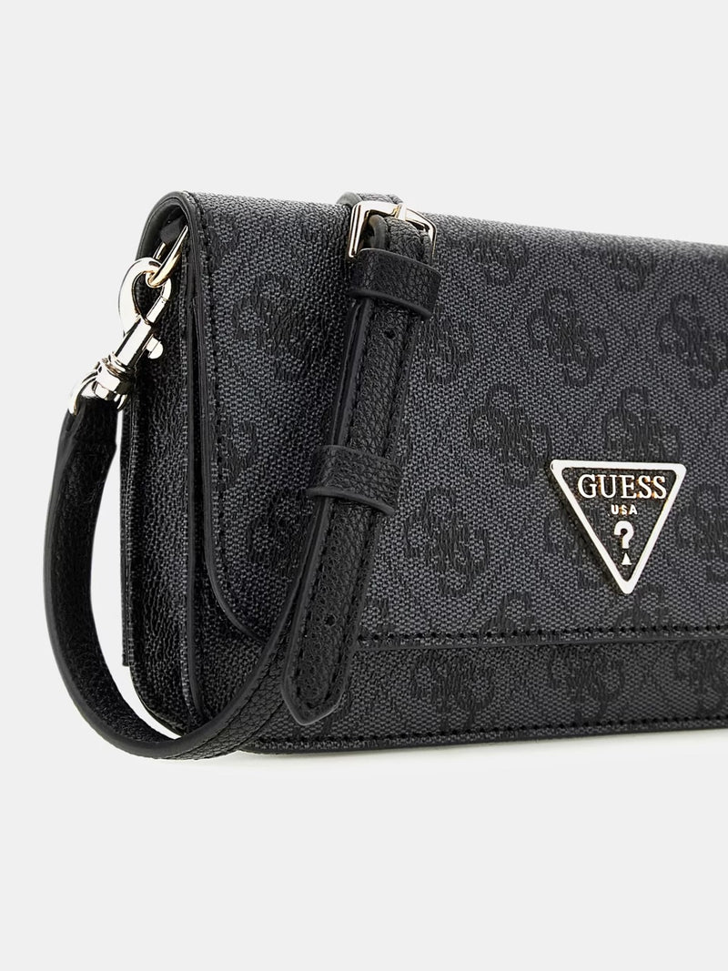 Guess Borsa a Tracolla Noelle Mini Coal logo