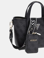 Guess Borsa a Mano Latona Mini Coal logo