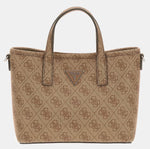 Guess Borsa a Mano Latona Mini Latte logo