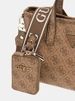 Guess Borsa a Mano Latona Mini Latte logo