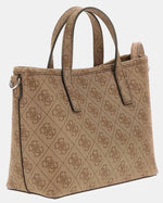 Guess Borsa a Mano Latona Mini Latte logo