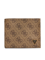 Guess Portafoglio Con Ribalta Vezzola Smart 4G Logo Beige