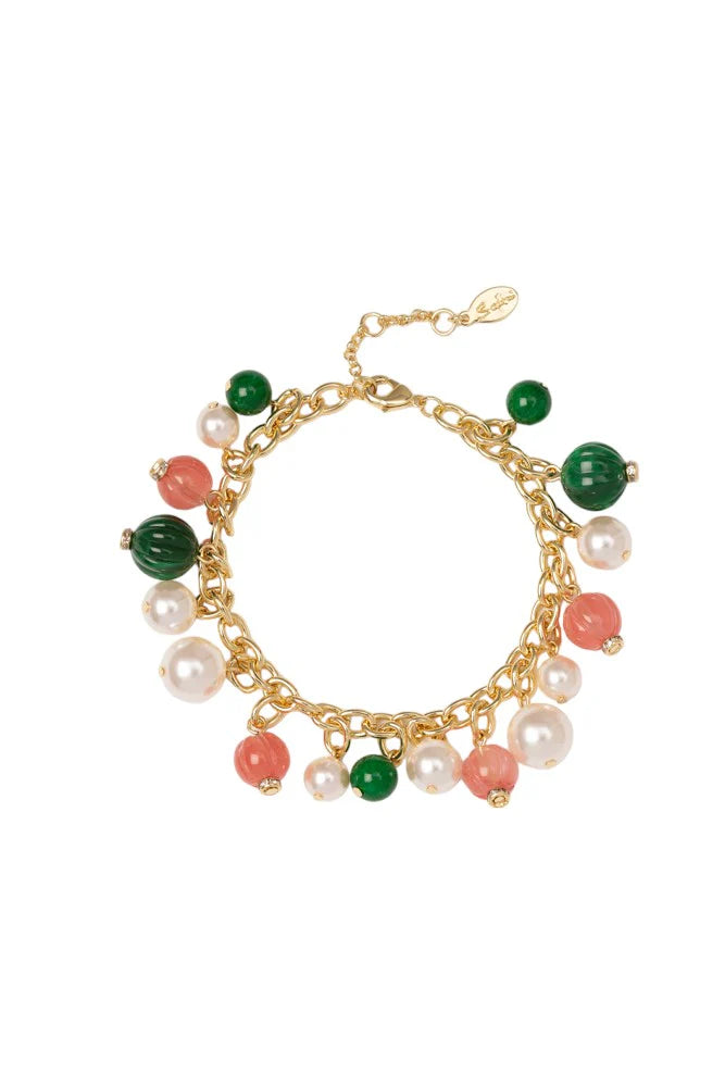 Sodini Bijoux Bracciale a Catena Con Perle  Matilda Multicolor