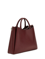 Guess Borsa a Mano Eco Gloriana Argento Burgundy