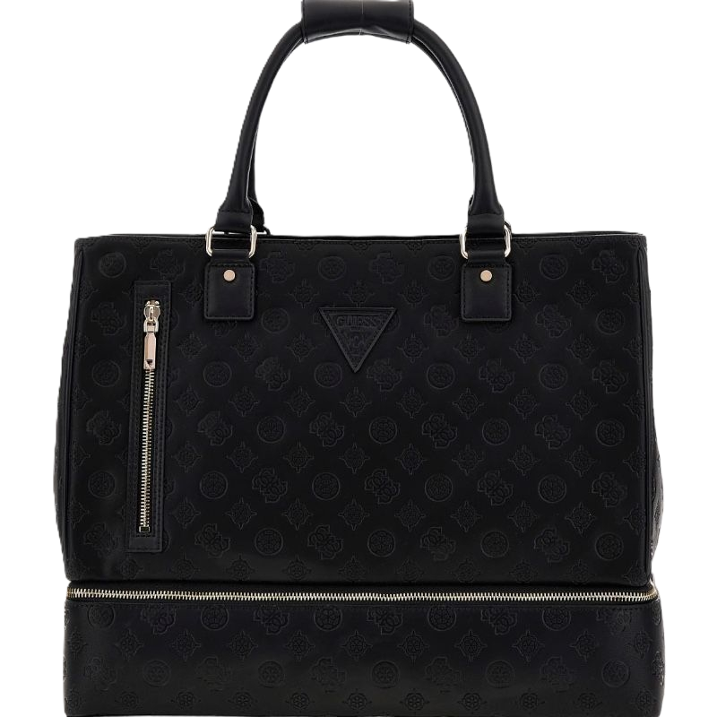 Guess Borsa Da Viaggio Wilder Travel Logata Black