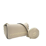 Borsa A Spalla Rocco Barocco Modello Flap Bag Colore Butter.