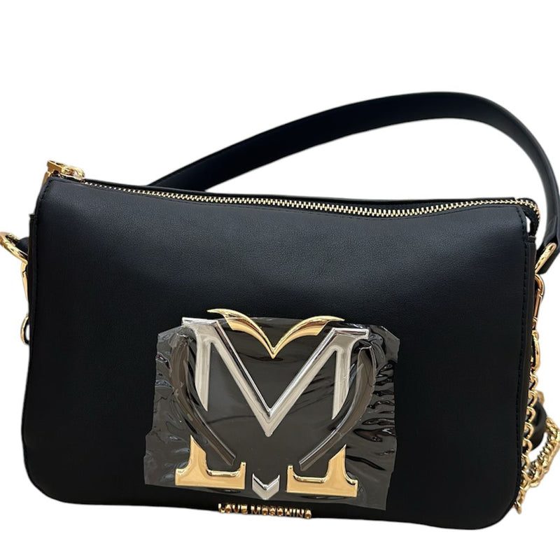 Love Moschino Borsa a Spalla Nero/Oro