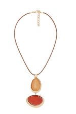 Nali' Collana Nova Corda+Resina Arancio/Beige