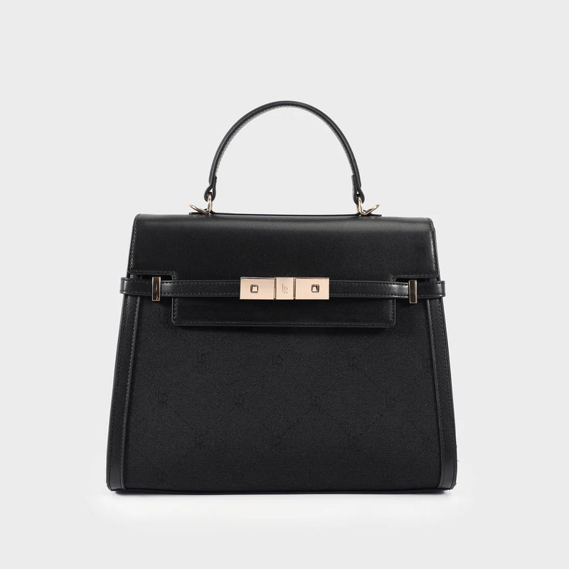 Borsa a Mano Label Rose Modello black