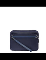 Piquadro Pochette con tasca per iPad mini Blu