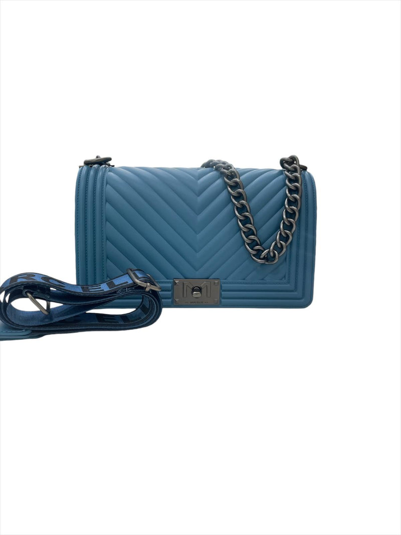 Borsa a Tracolla Marc Ellis  Modello Sugar Blue/Satin