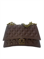 Borsa a Tracolla Marc Ellis  Modello Chocolate/Light Ottone