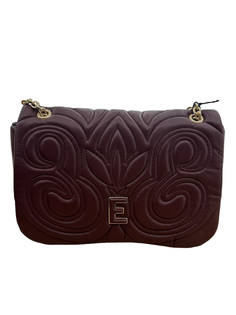 Ermanno Scervino Borsa a Tracolla Large Flap Sveva Wine