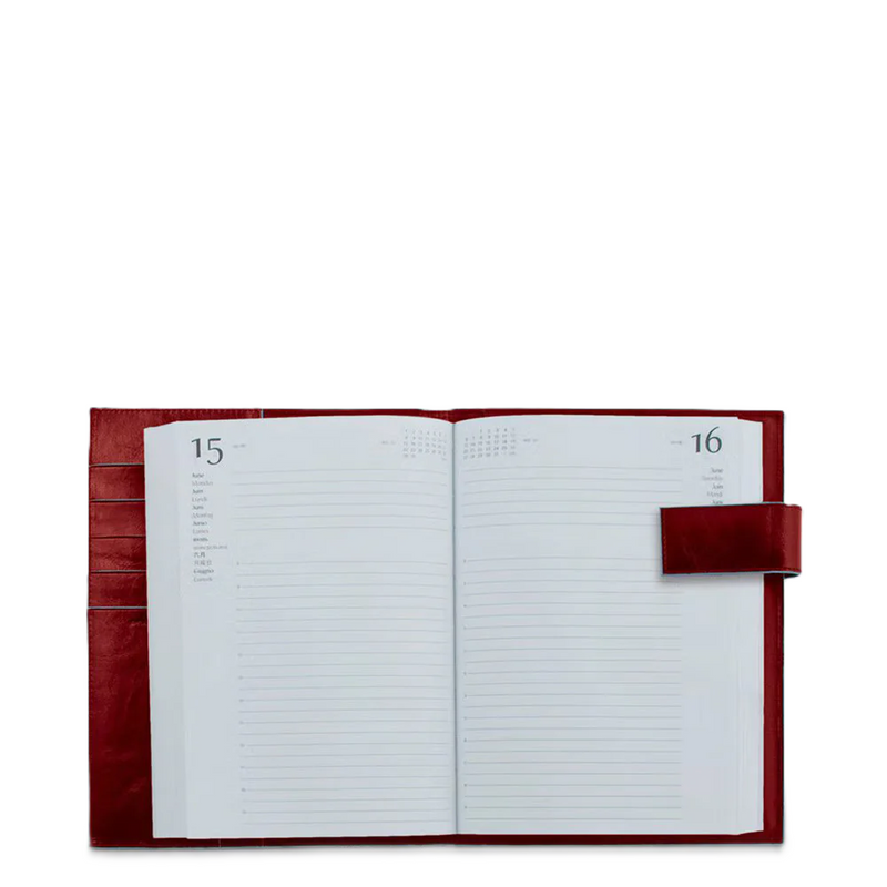 Piquadro Agenda giornaliera in pelle AG1148B2T Rossa