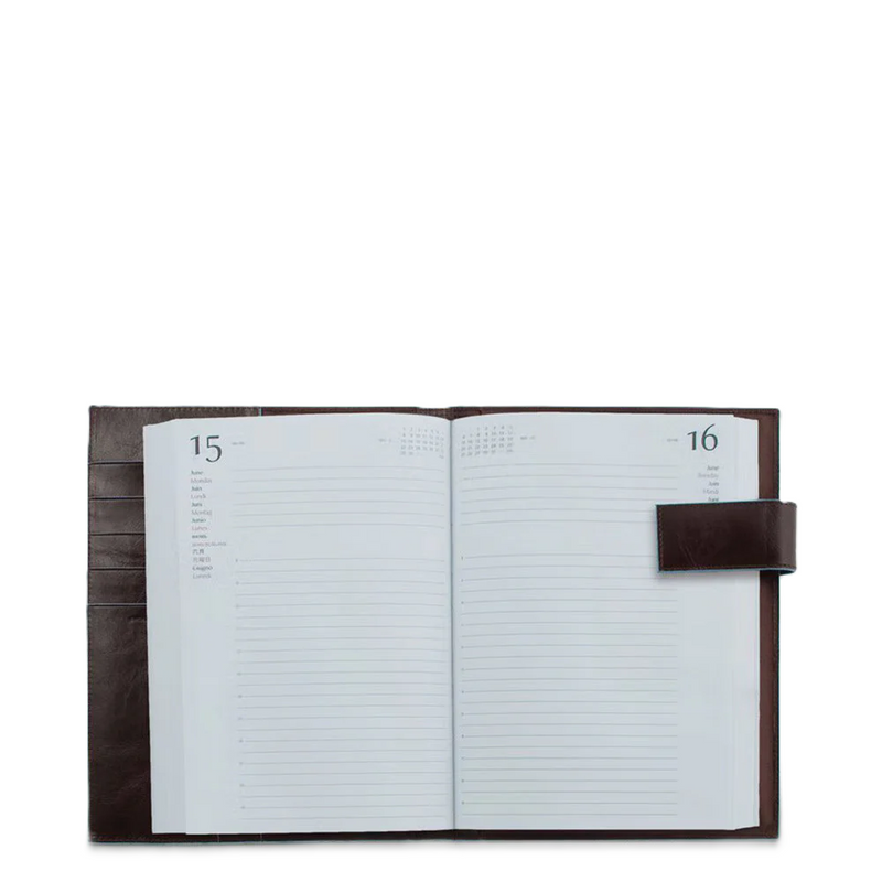 Piquadro Agenda giornaliera in pelle AG1148B2T Mogano