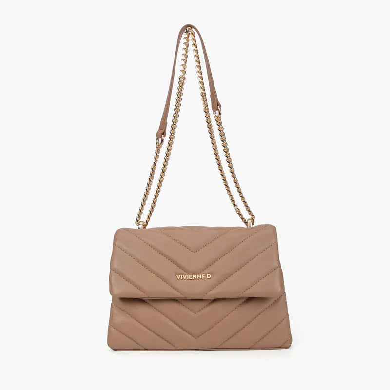 Borsa a Tracolla Vivienne D Modello Camel