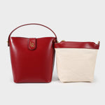 Borsa a Tracolla Label Rose Modello Burgundy