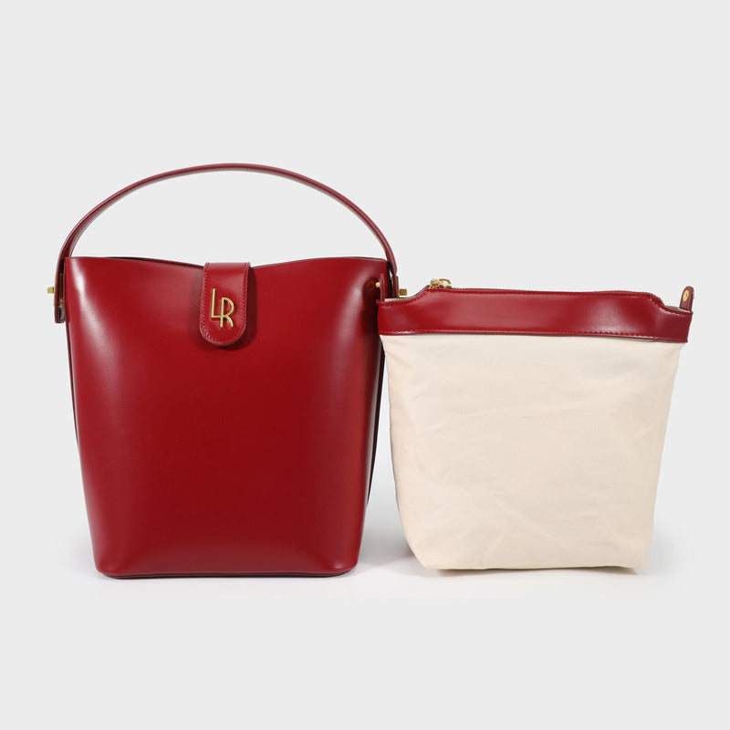 Borsa a Tracolla Label Rose Modello Burgundy