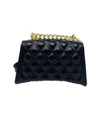 Borsa a Tracolla Marc Ellis Flat Rhombus S Black/Light Ottone