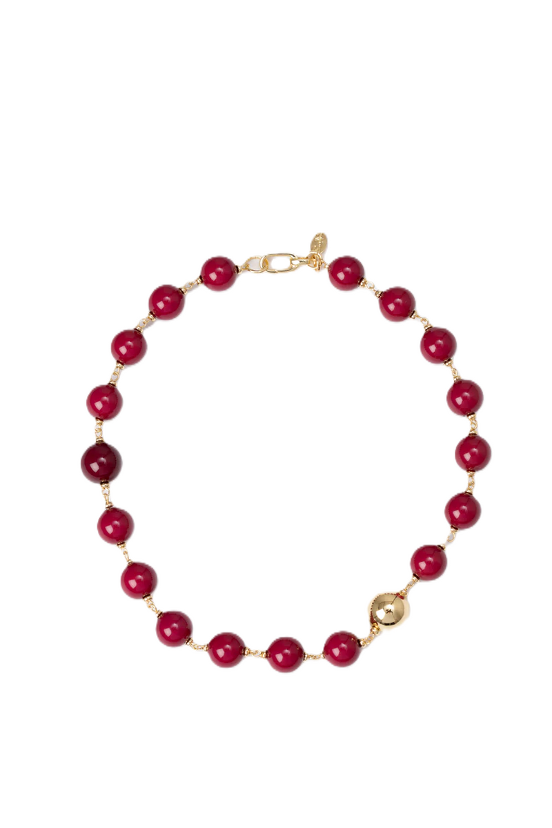 Sodini Bijoux Collana Perla Tribeca Rosso