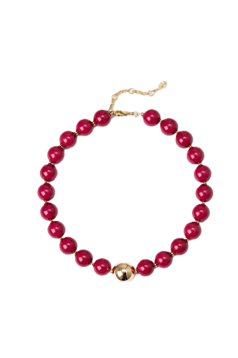 Sodini Bijoux Collana Perla Tribeca Rosso