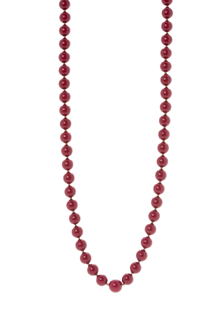 Sodini Bijoux Collana Perla Tribeca Rosso