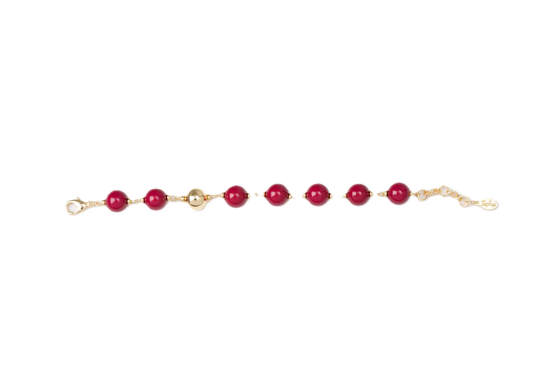 Sodini Bijoux Bracciale Perla Tribeca Rosso