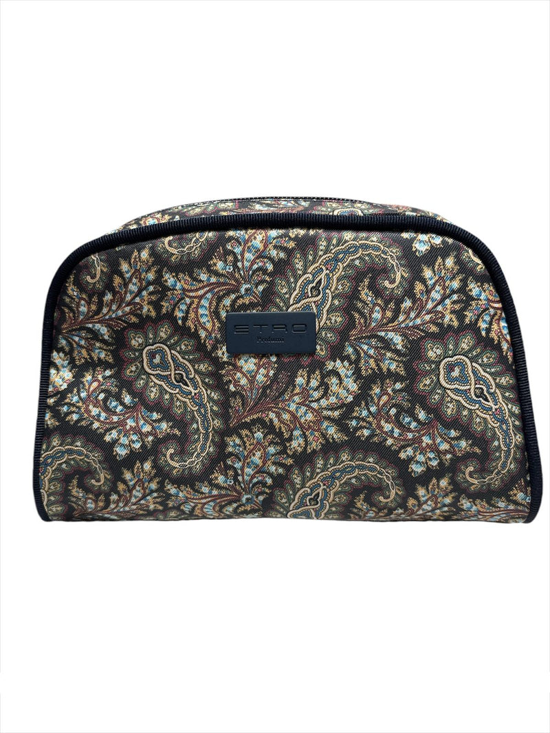 Etro Trousse Tonda Media Blu