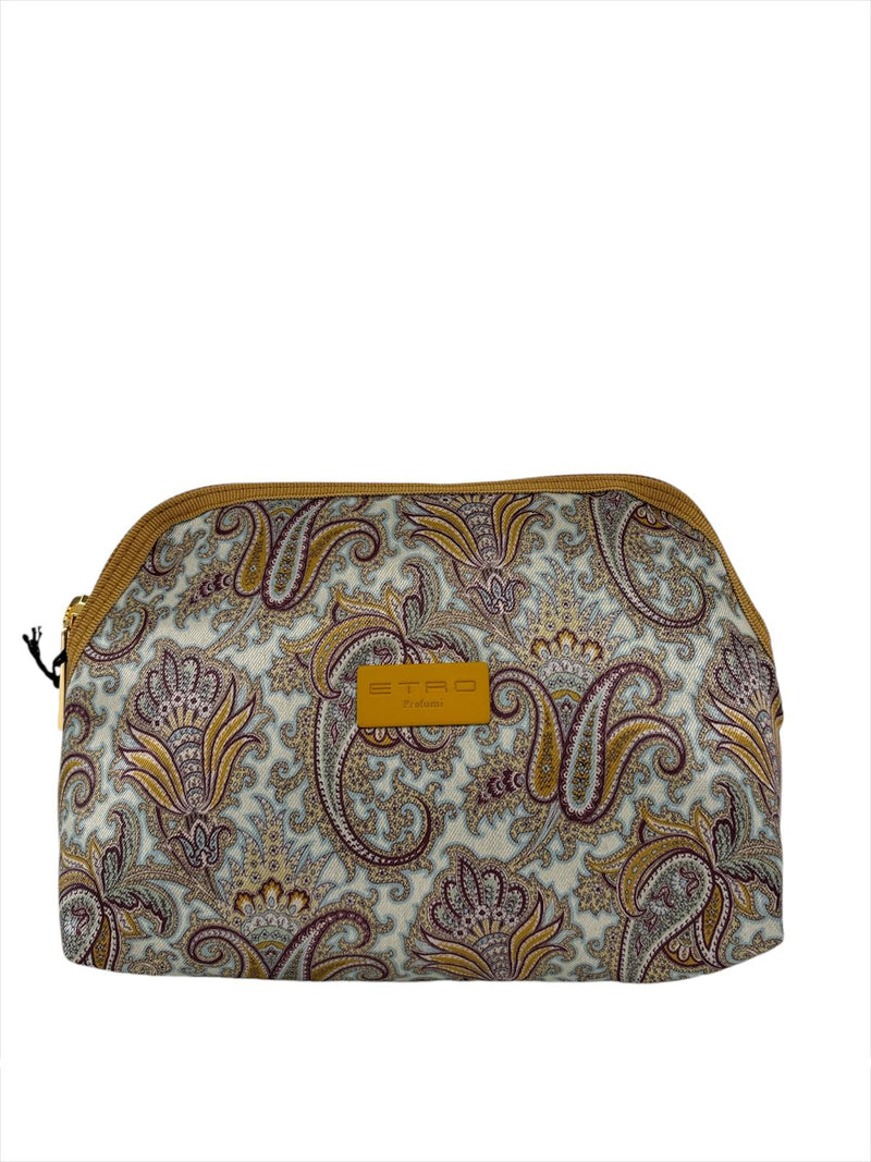 Etro Trousse Geometrica Grande Giallo Ocra