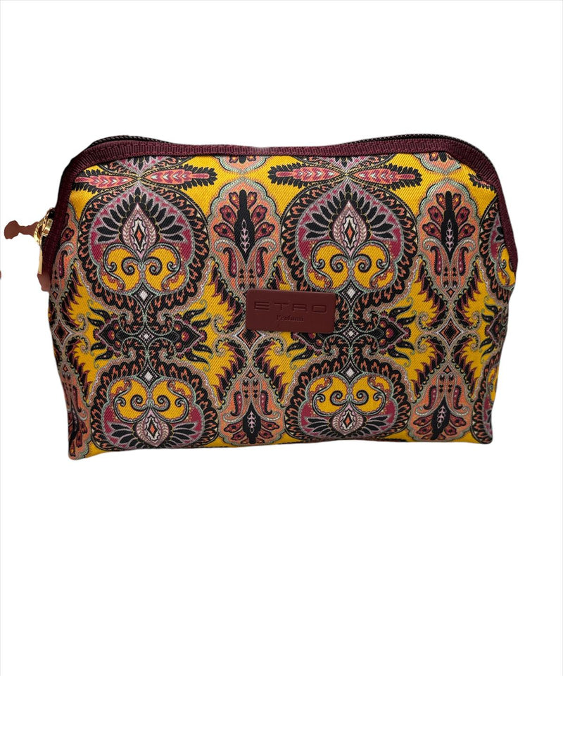 Etro Trousse Geometrica Grande Marrone