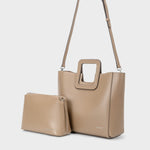 Borsa a Mano Label Rose Modello Olivia Beige