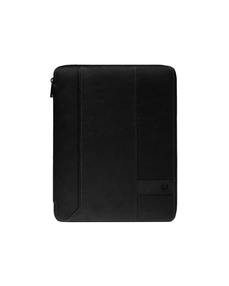 Piquadro  Porta blocco zip around in pelle e tessuto iPad Pro® 12,9' Nero