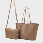 Borsa a Spalla Modello Label Rose Fiona Taupe