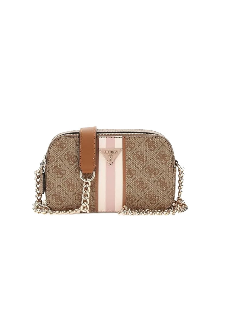 Guess Borsa a Tracolla Noelle Logata Beige