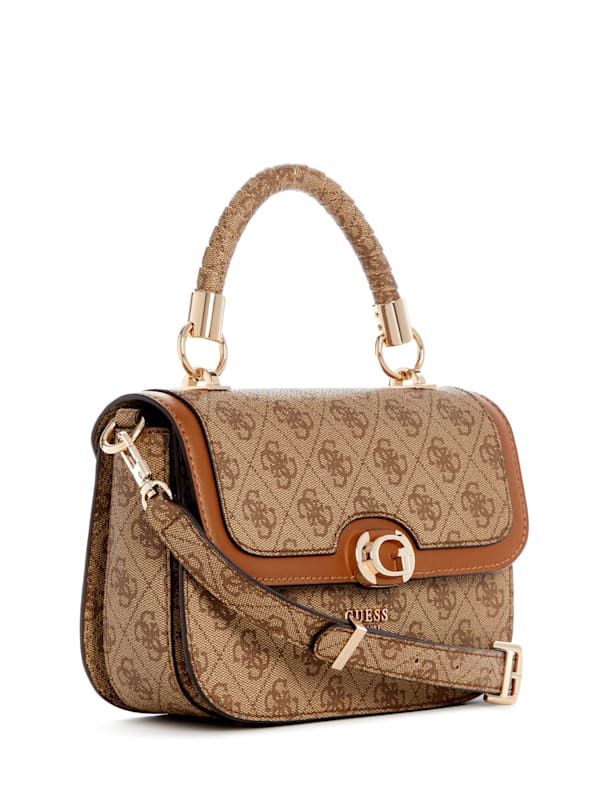 Guess Borsa a Mano Orlina Logo Beige