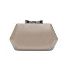 Nali' Clutch Bow Metallic Argento Scuro