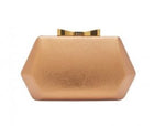 Nali' Clutch Bow Metallic Bronzo