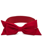 Nali' Cintura Bow Elastica Tessuto Bordeaux