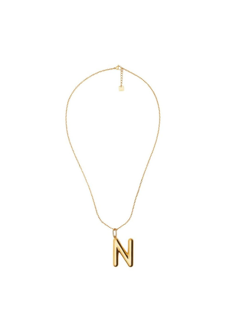 Nali' Collana Alphabet Ciondolo N  Oro