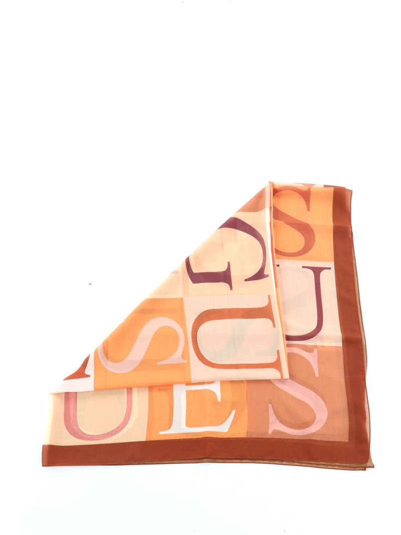 Guess Foulard Logato Marrone