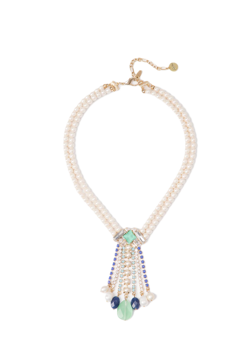 Sodini Bijoux Girocollo a due fili e pendenti Sirens - Blu