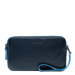 Piquadro Pochette AC4221B2 uomo a due scomparti Blu