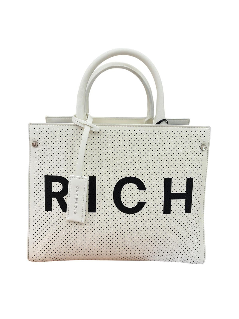 John Richmond  Borsa A Mano Bianca/Nera