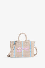 Gaelle Maxi Shopper Ricamo Firma Azzurra GAACW03188