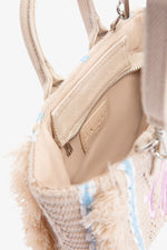Gaelle Maxi Shopper Ricamo Firma Azzurra GAACW03188