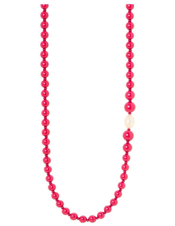 Sodini Bijux Collana lunga boule Maya - Rosso 832356T