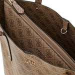 Guess Borsa a Spalla Brenton Donna reversibile Logata Beige
